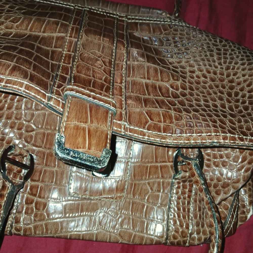 LizClaiborne Vintage Flaux light Brown shoulder bag